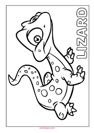 Coloring books aren't just for kids: Printable Lizard Coloring Page Pdf For Kids