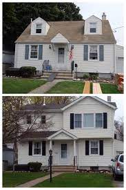 second floor addition before and after