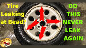 STOP SLOW TIRE AIR LEAKS....And How To Break a Tire Bead at HOME..DIY! -  YouTube
