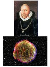 O Céu : Tycho Brahe e a Supernova por ele observada, em 1572