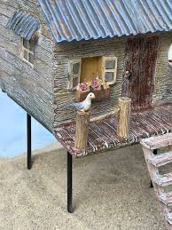 Coastal Beach House Miniature Fairy