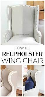 how to reupholster a wing chair jaime