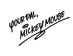 Mickey Mouse Signature Clipart - Clipart Suggest