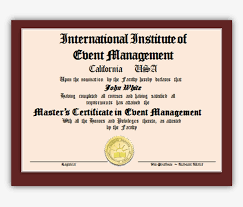 Most universities would require a successfully completed bachelor degree in the areas. Certification In Event Management Study Online Wish Certificate Of Event Management Png Image Transparent Png Free Download On Seekpng