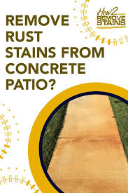 how to remove rust stains from a