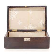 antique english rosewood jewelry box