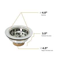 4 in heavyduty kitchen sink stainless