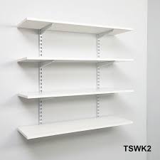 perks of white wall mounted shelves