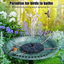 Solar Bird Bath Fountains Upgraded