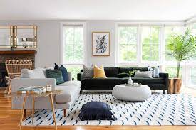 how to arrange two sofas in a living room