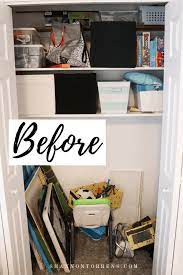 how to organize hall closets quickly