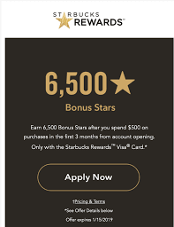 Create an account starbucks® rewards. Chase Starbucks 6 500 Bonus Stars Credit Card Offer Doctor Of Credit