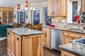 natural hickory kitchen cabinets