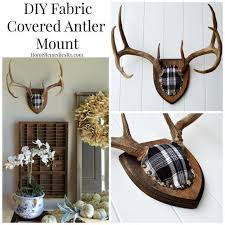 Fabric Covered Antler Mount Antlers