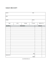 Blank Receipt Template Pdf Simple Printable Receipt Template For