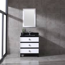 Shop a wide selection of 30 inch modern bathroom vanities in a variety of colors, materials and styles to fit your home. Eviva Sydney 30 Inch Black And White Bathroom Vanity With Solid Quartz Counter Top Bathroom Vanities Modern Vanities Wholesale Vanities
