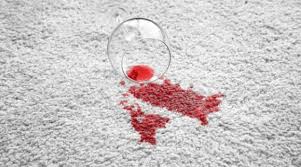 how to clean red wine from carpet