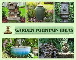 garden fountain in a small space