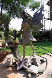 fiber park garden angel statues