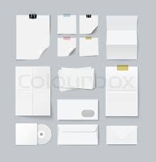 Branding Set Of Paper Templates Stock Vector Colourbox
