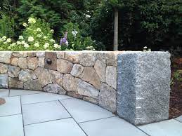 New England Fieldstone Wall With