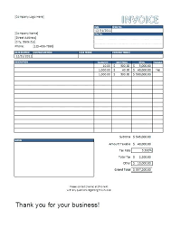 Download Free Contractor Invoice Template Independent Construction