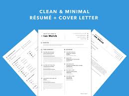 Free Simple Sketch Resume Template With Matching Cover Letter