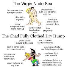 Virgin nude sex VS Chad fully clothed dry hump : r/virginvschad