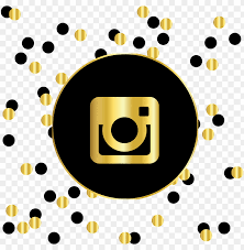 Free vector icons in svg, psd, png, eps and icon font. Instagram Social Media Icons Website Symbol Circle Instagram Logo Black And Gold Png Image With Transparent Background Toppng