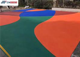 green synthetic rubber flooring