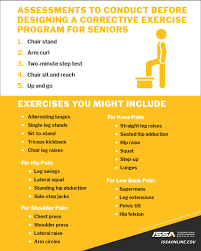 corrective exercise for seniors issa