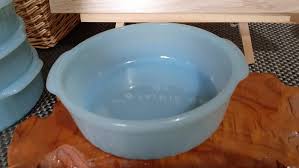 Delphite Blue Glass Baking Bowls Dish