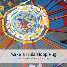 hula hoop woven rugs live and learn farm