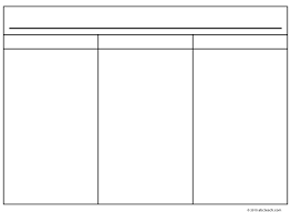 Photo Blank T Chart Images Doc464600 Printable Tchart