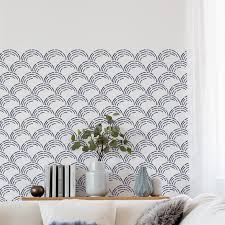 Sy Scallop Wall Stencil Large Wall