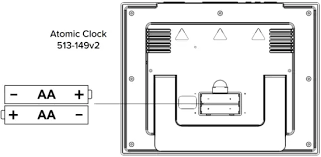 513 149v2 Atomic Digital Wall Clock