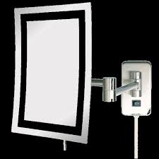 Jerdon Style Jrt710 Edge To Edge Plug In Vanity Mirrors Have Embedded Halo Lighting