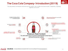 The Coca Cola Company Introduction 2019 Powerpoint