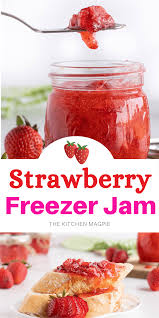 strawberry freezer jam the kitchen magpie