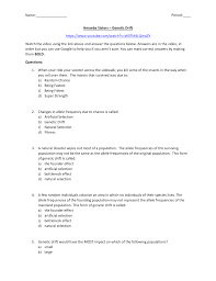 Multiple allele and punnett squares handout made by the amoeba sisters. Amoeba Sisters Genetic Drift And Speciation