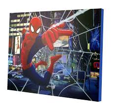 Marvel Spiderman Light Up Canvas Wall