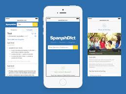 spanishdict mobile site by omar amin on