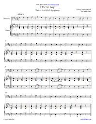 Music notes for individual instrument part sheet music by ludwig van beethoven john caponegro: Ludwig Van Beethoven Ode Of Joy Theme From 4th Movement Of The 9th Choral Symphony Arranged For Bassoon And Others Piano