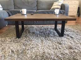 Solid Wood Coffee Table Industrial
