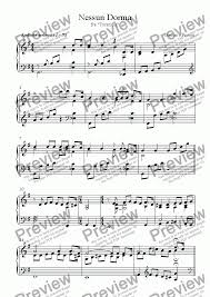 Classical sheet music for piano pdf download. Nessun Dorma Download Sheet Music Pdf File