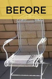 Outdoor Metal Chair Makeover Idea Diy