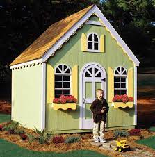 Wood Playhouse Shed