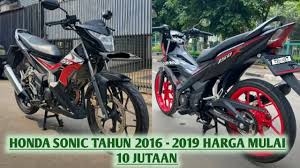 harga motor bekas honda sonic tahun