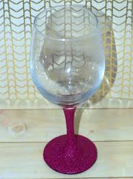 How To Make Glitter Wine Glasses A