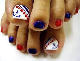 A simple red pedicure is on point for the 4th, but if you have the confidence, these red and blue digits are a good foray into nail art. 10 4th Of July Toe Nail Art Designs Ideas 2016 Fourth Of July Nails Fabulous Nail Art Designs